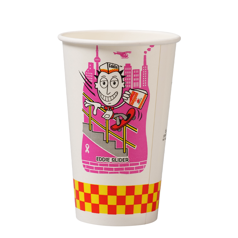 Kaksinkertainen PE-pinnoitettu kylmäjuomapaperikuppi