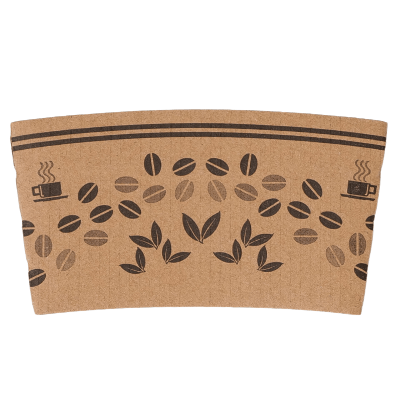Klassiset painetut Kraft Paper Cupin hihat